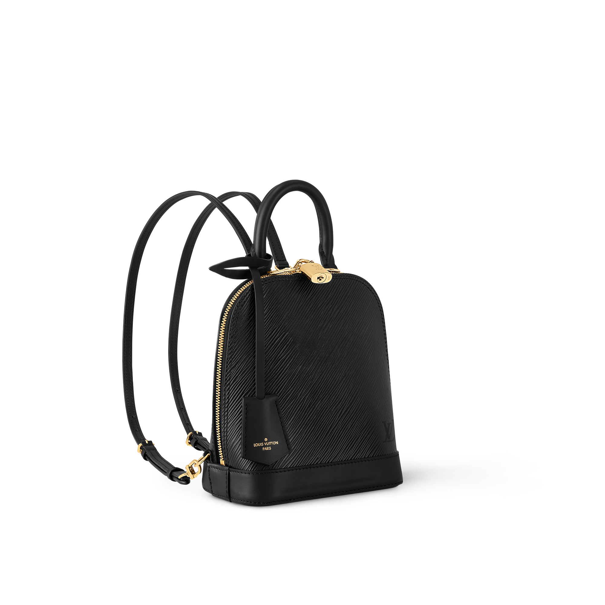 Alma Backpack Luxury Epi Leather Black LOUIS VUITTON